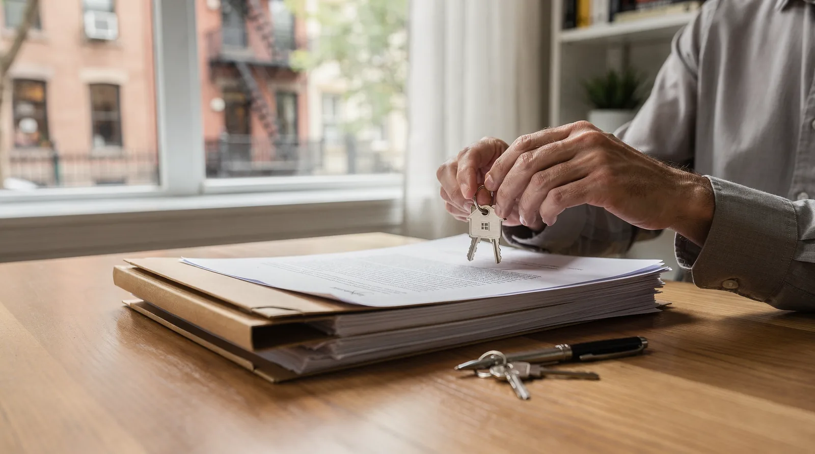 Attorney reviewing estate assets and probate eligibility documents